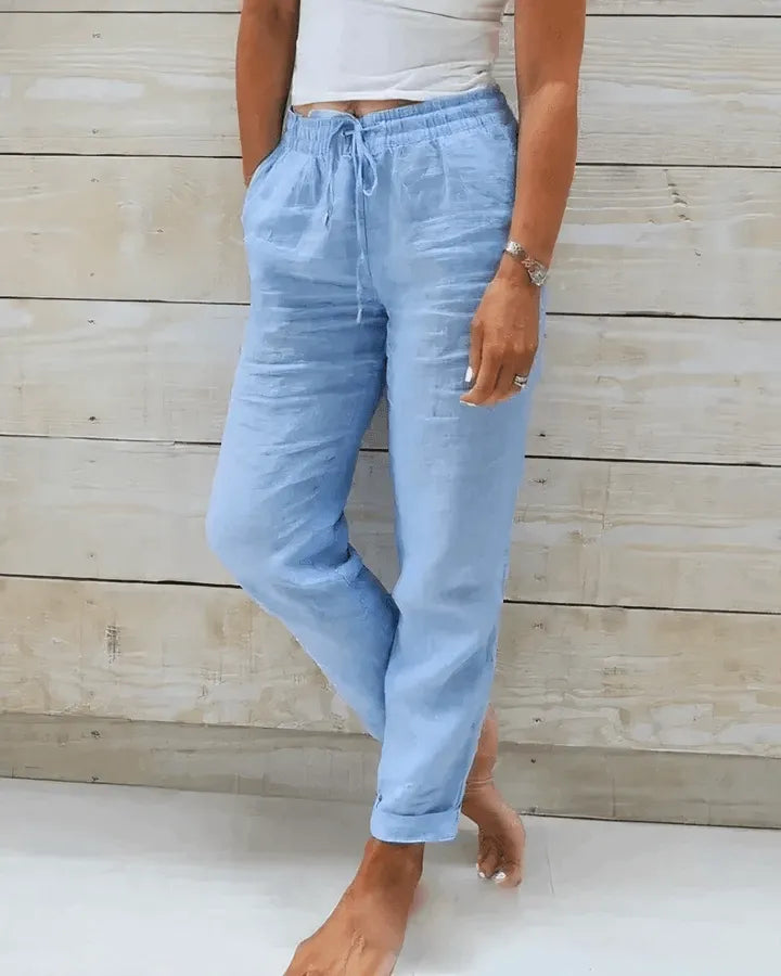 Evie | Lightweight Linen Pants