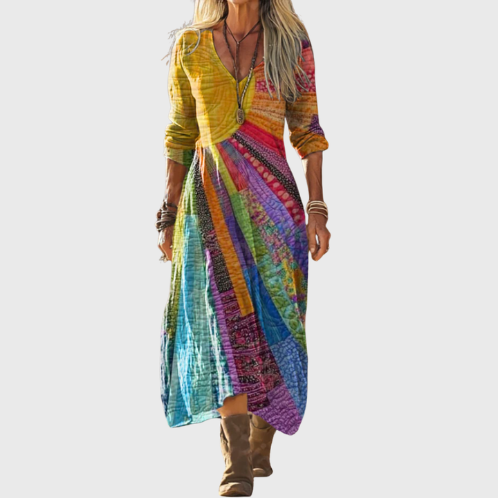 Bohemian Sun Design Maxi Dress
