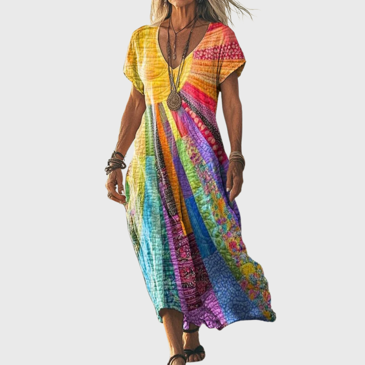 Bohemian Sun Design Maxi Dress