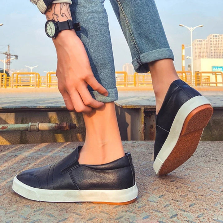 Lionel Portavani Men’s Leather Slip-On Loafers