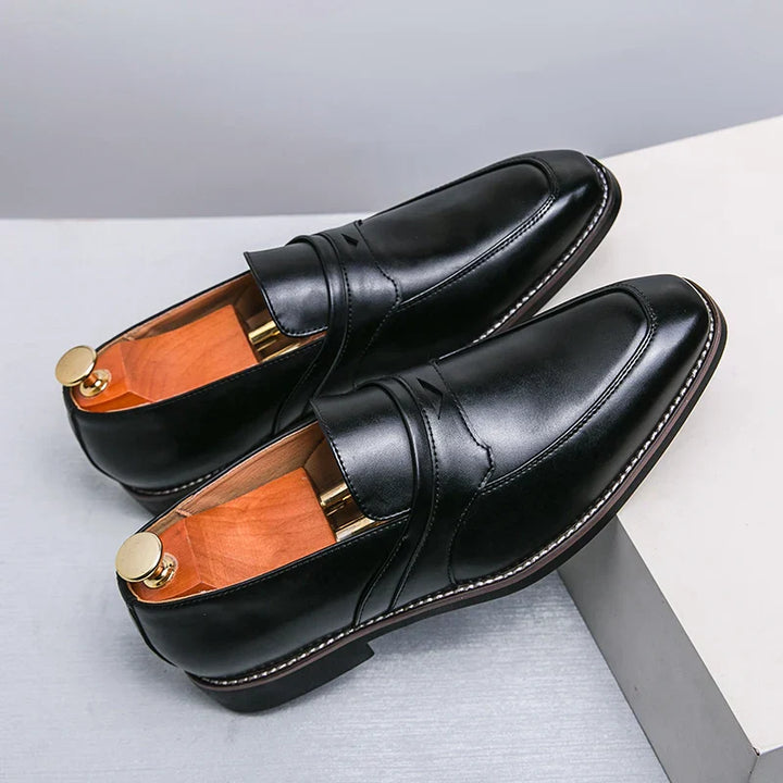 Christophe Beauregard Penny Leather Loafers