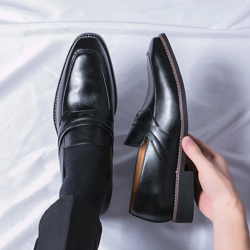 Christophe Beauregard Penny Leather Loafers