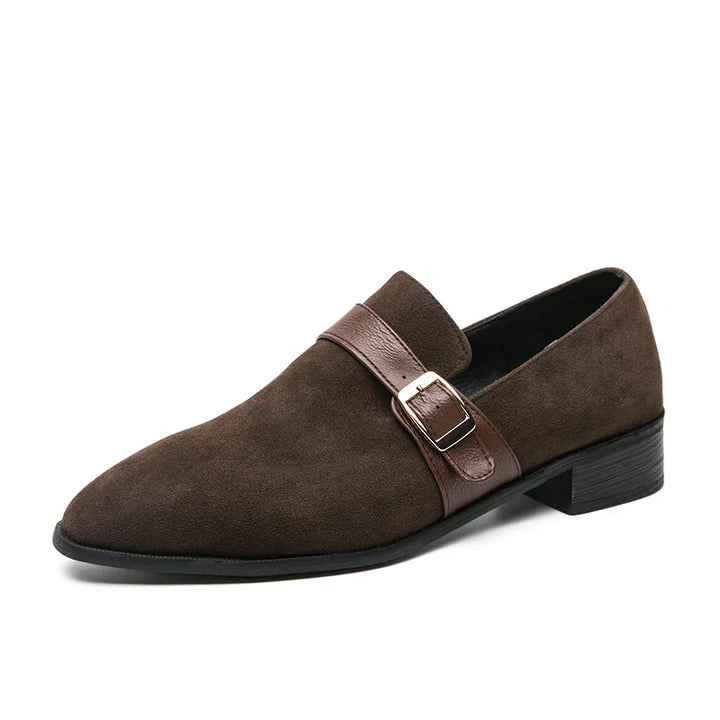 Salvatore Raphael Monk Strap Leather Moccasins Shoes