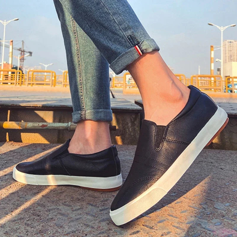 Lionel Portavani Men’s Leather Slip-On Loafers