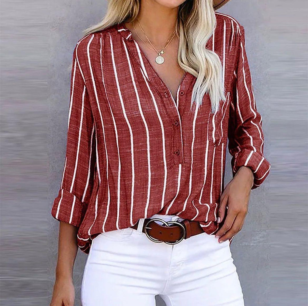 Giana | Striped Casual Blouse