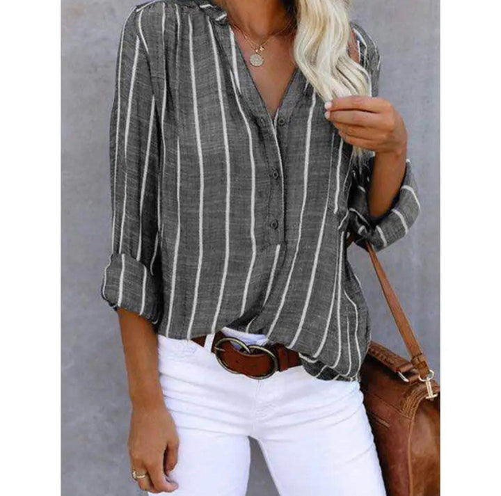 Giana | Striped Casual Blouse