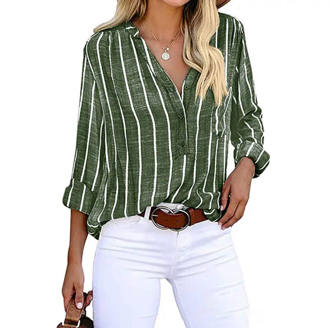 Giana | Striped Casual Blouse