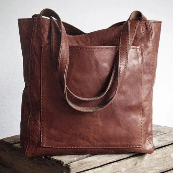 Monica | Women’s Soft Leather Tote Bag for Everyday Use