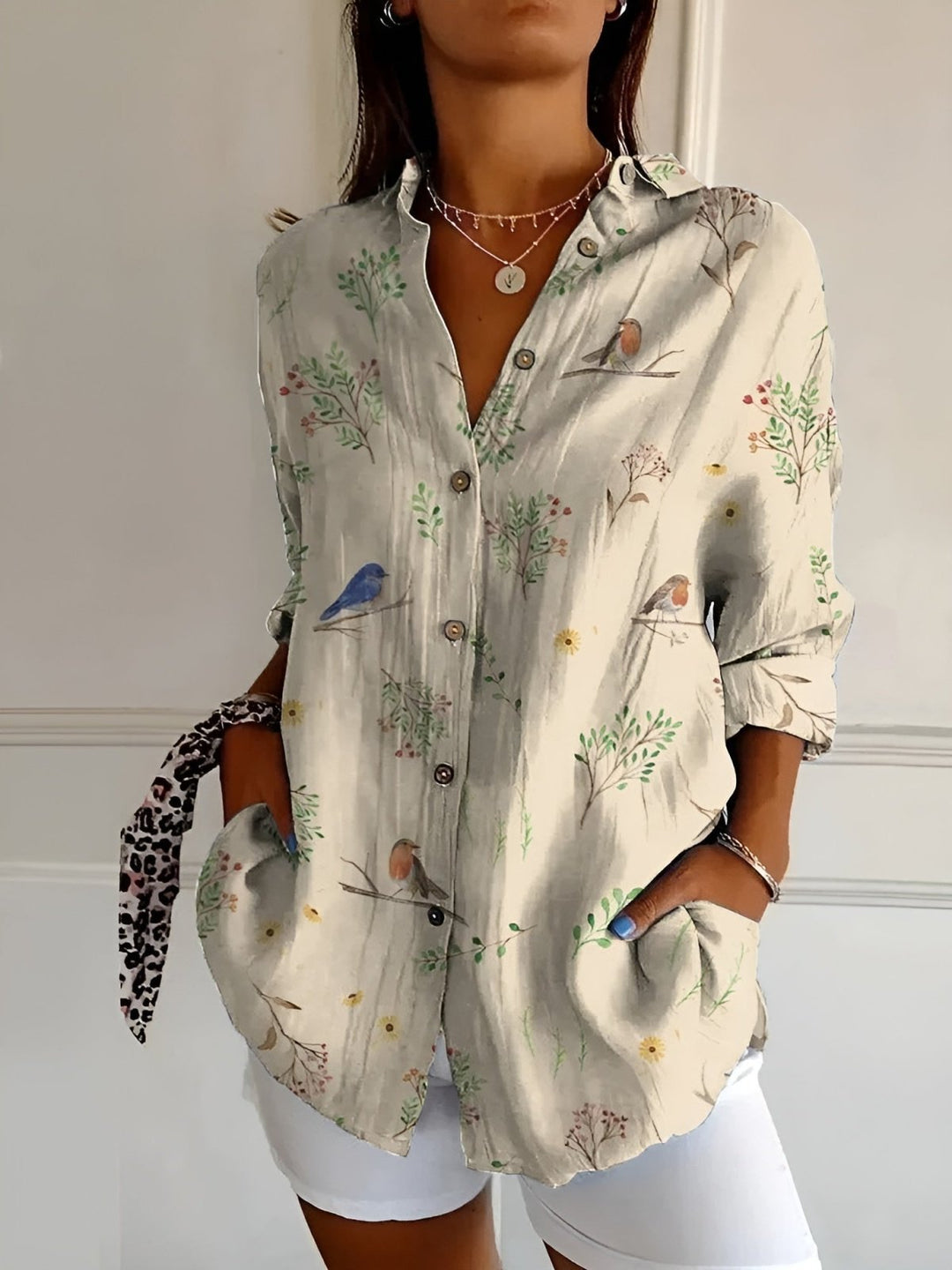 Madilyn | Printed Shirt with Buttons