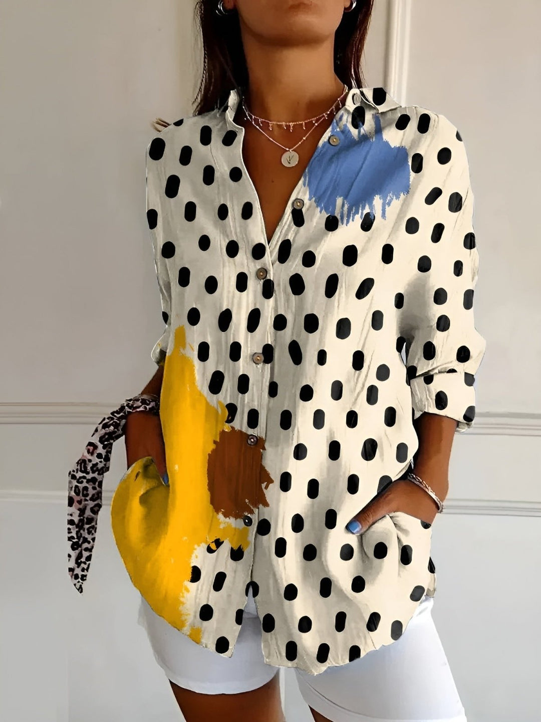 Madilyn | Printed Shirt with Buttons